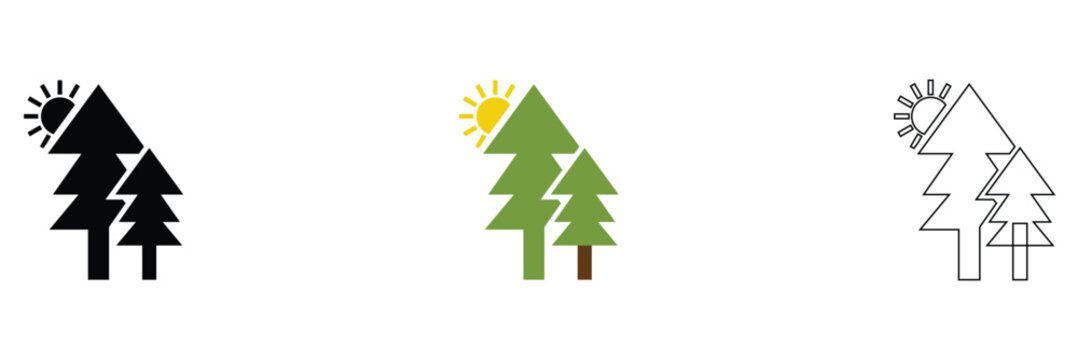 Outdoor Icon for Nature Activities, Adventure and Recreation Design. vector illustration. EPS 10
