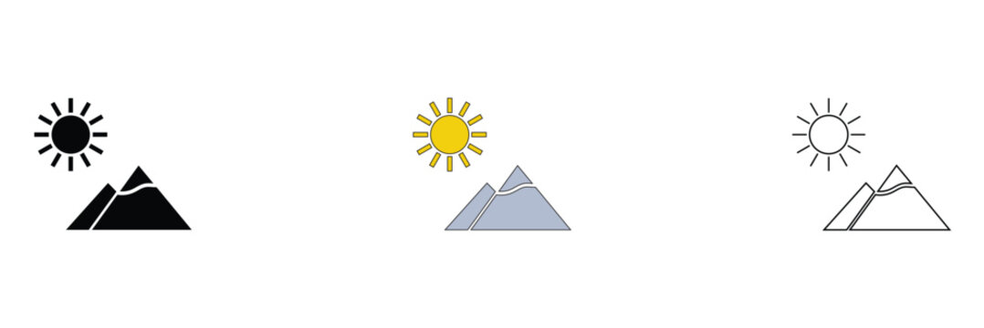 Outdoor Icon for Nature Activities, Adventure and Recreation Design. vector illustration. EPS 10