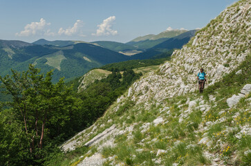 Fototapeta premium Parco Nazionale d'Abruzzo. Monte Marsicano. Pescasseroli