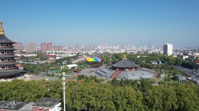 4K Aerial Footage of Mingtang Scenic Area, Luoyang, Henan