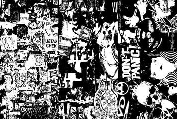 Fototapeta premium Background vector abstct graffiti street art.