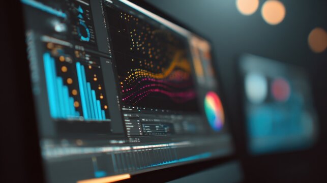 Data visualization screen display technology