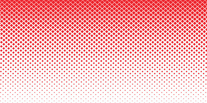 simple red color small square halftone pattern red diamond fade abstract geometric composition