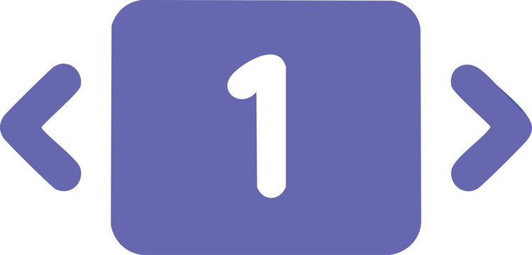 Page Icon Design with Page Arrows for Website Design