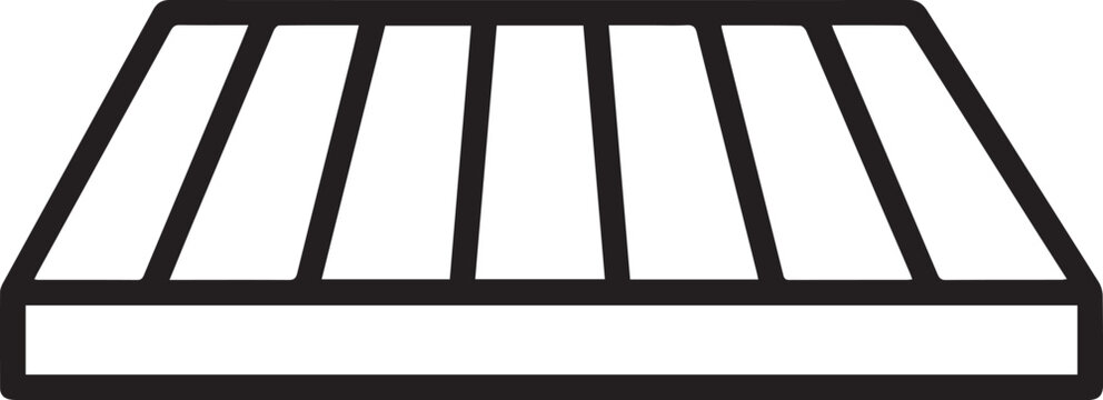 Premium Minimalist Terrace Decking Vector Icon Perfect for Outdoor Living Designs, Home Improvement Projects, Architectural Visuals, Real Estate Marketing, Landscaping Plans, Construction