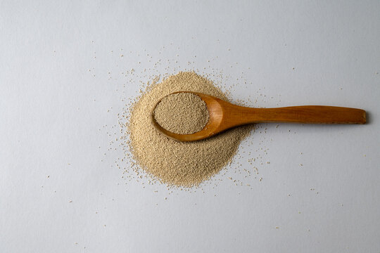 Dry Baker Yeast In Spoon