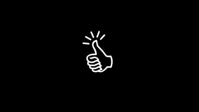 glowing neon hand mouse cursor icon on black background. hand cursor with click and accent. Mouse pointer hand click icon animation