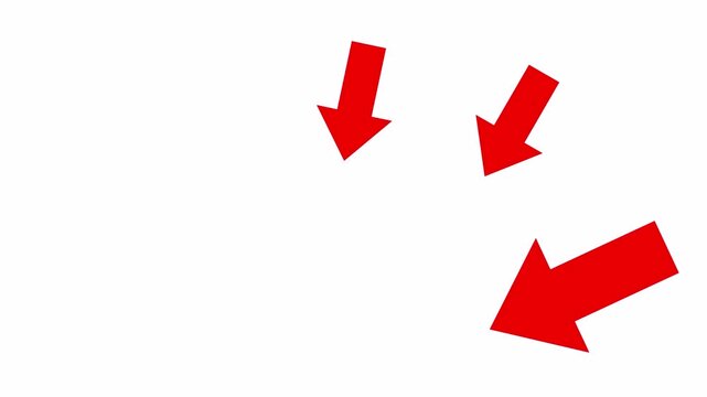 tree bright red arrows animation