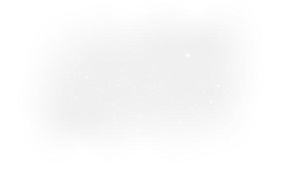 Realistic Snowfall Overlay with Floating Winter Particles PNG