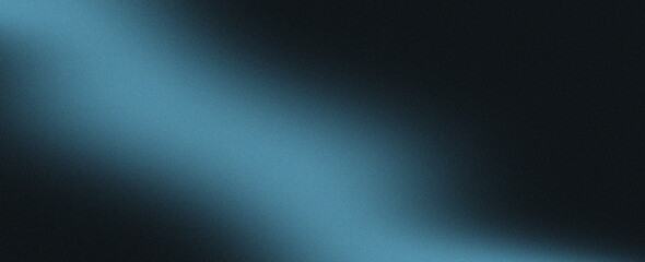 Obraz premium Dark grain texture background, light blue gray abstract grainy gradient blurs on black noise texture backdrop, abstract website header, digital wallpaper, web banner or event poster design