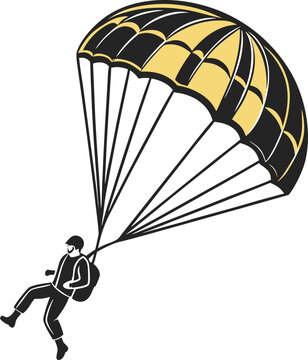 parachute with a parachute