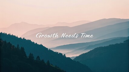 Fototapeta premium A beautiful landscape of mountains showcasing the growth of time