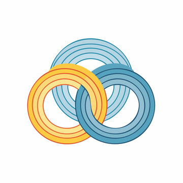 Interlocking Rings Abstract Design