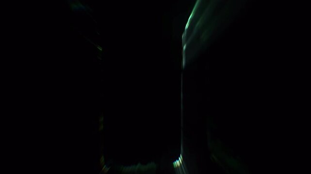 Abstract Light Streaks and Dark Cinematic Transitions.