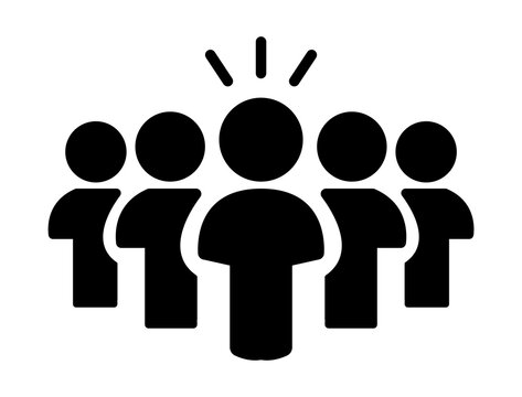 Leadership and Talent Selection Icon Isolated on Transparent Background, PNG.