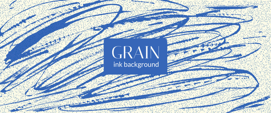 Hand-drawn street art dynamic paint squiggle lines, scribbles and scratches grain background. Urban wall with blue graffiti-inspired swirls. Vector ink brush abstract background grainy texture bg