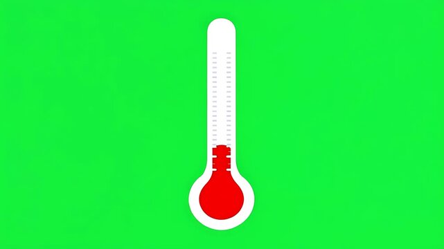 Medical Thermometer Green Screen Healthcare Asset