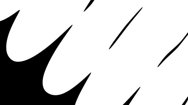 Liquid motion transition animation with organic ink splash and paint brush strokes, abstract blob fluid flow shape reveal effect on alpha channel background, dynamic cartoon splash matte overlay