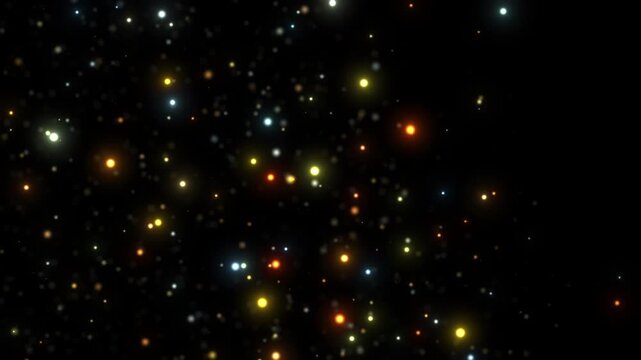sparkles golden background glitter particles animation