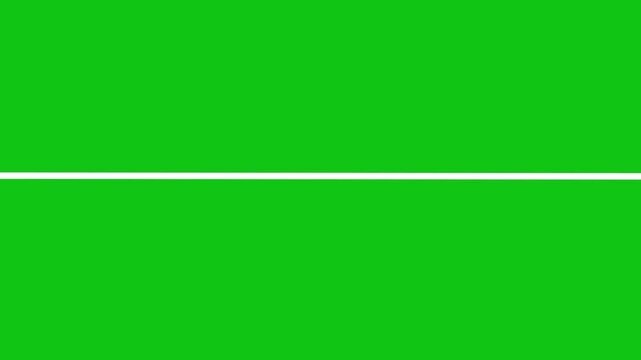 Modern geometric shape transition animation with dynamic flat color cuts and minimal line wipes, abstract graphic slide overlay element for video editing and slideshows, clean chroma key green screen