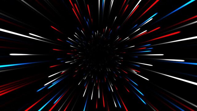 Dynamic SpaceThemed Light Speed Motion Effect.
