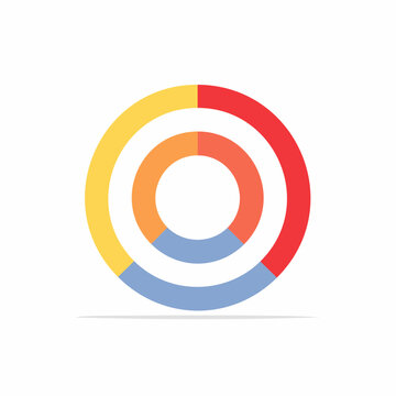 Concentric Circles with Segmented Colors