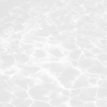 AI generative abstract water surface caustics background with subtle white ripples and light reflection texture for modern transparent png overlay design swimming pool sunlight pattern ripple wave