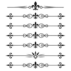 Fleur de lis and ornamental dividers for elegant design. © Sabrina45