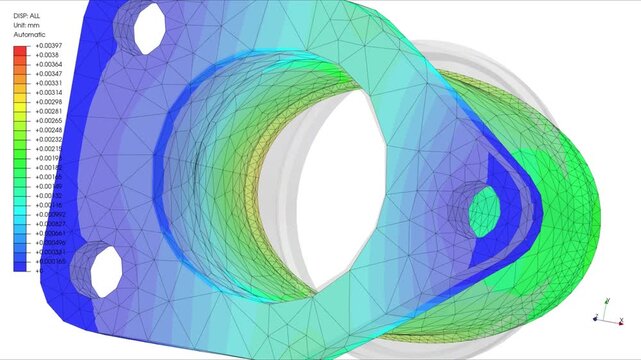 Mechanic simulation engineering - Stress and breakpoint analysis of Mechanical part under force and moment conditions