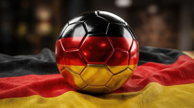 Germany football team world cup 2026 soccer ball with german flag