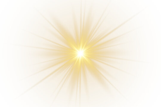 Realistic vector transparent sunlight special lens flash light effect isolated on PNG. Front sun lens flash with blur in the light of radiance decorative element for web design.