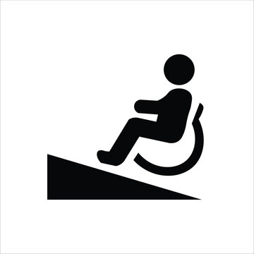 ramp icons. simple solid vector illustration