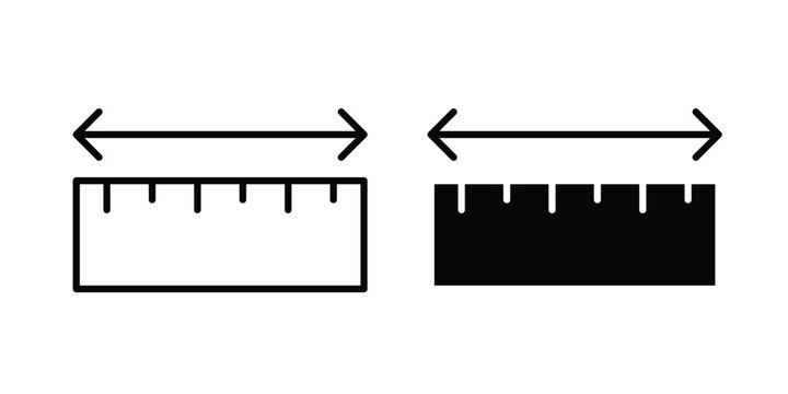 Measurement ruler icon