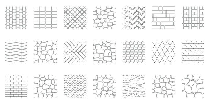 Seamless CAD Hatch Pattern Bundle Collection for Architecture, Engineering and Construction Drawings