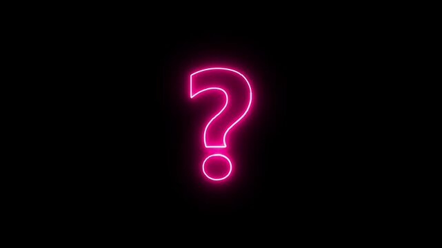 Question mark icon representing inquiry, help, and uncertainty, simple vector illustration.