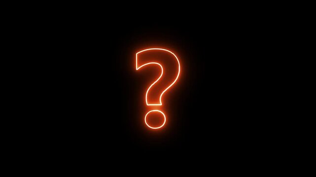 Question mark icon representing inquiry, help, and uncertainty, simple vector illustration.