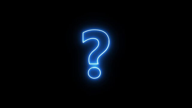 Question mark icon representing inquiry, help, and uncertainty, simple vector illustration.