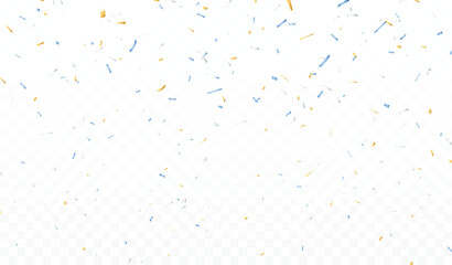 Naklejka premium Celebration Argentina national color confetti with ribbon, perfect for season festival template and banner 