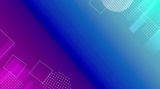 Abstract geometric graphic background with purple and blue gradient and floating shapes modern design pattern squares dots modern design pattern squares dots