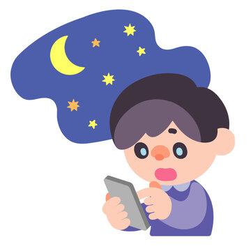 夜遅くまでSNS