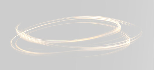 Golden luminous orbit swirl ring circular spiral glowing halo abstract motion energy elegant flowing light effect © theladydarina