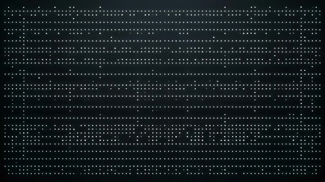 Digital Dot Pattern on Dark Background with Symmetrical Grid of White Points