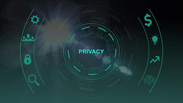 Cyber security data protection business technology privacy concept.