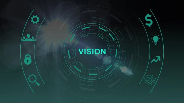 Vision concept. Business, Technology, Internet and network concept.