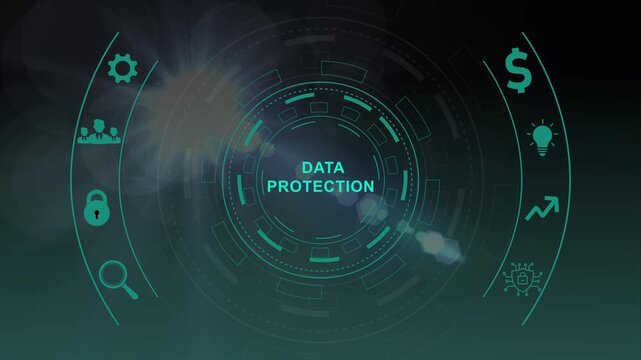 Cyber security data protection business technology privacy concept.