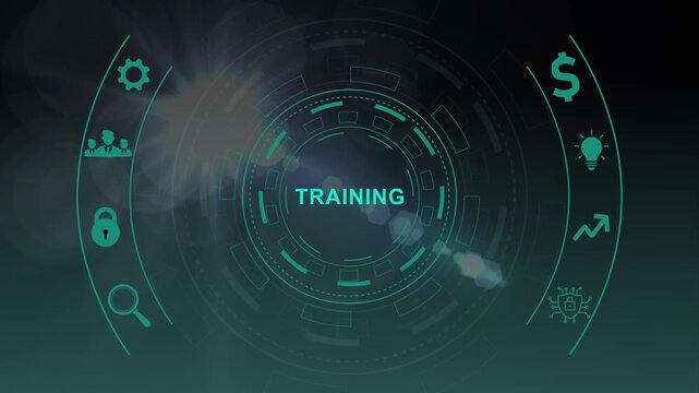 Coaching mentoring education business training development E-learning concept.Business, Technology, Internet and network concept.