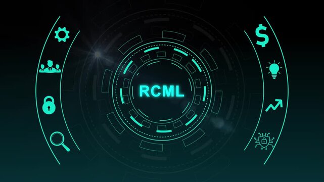 Robot Control Meta Language technology concept. RCML