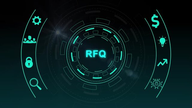 Request For Quotation RFQ Business Strategy Concept.