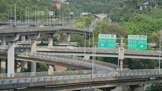 Huangjuewan interchange Overpass in Chongqing china