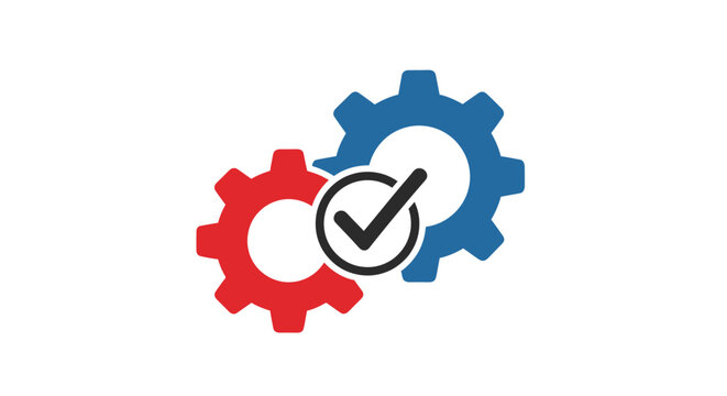 Corporate compliance document approval process vector illustration